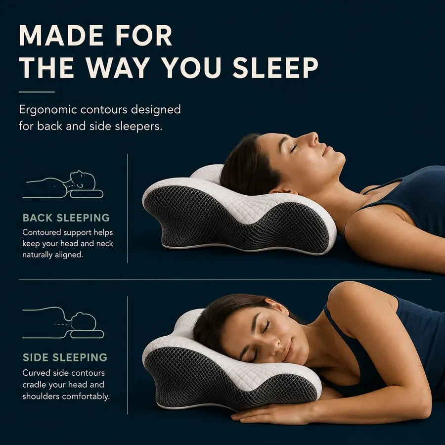 Velar Élise™ Orthopedic Memory Foam Pillow – lifestyle photo