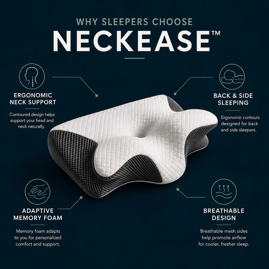 Velar Élise™ Orthopedic Memory Foam Pillow – top view